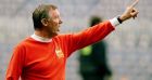 BAR18D:SPORT-SOCCER-CUP:BARCELONA,25MAY99 - Manchester United manager Alex Ferguson gestures to his players during a training session in Barcelona's Nou Camp stadium May 25. Manchester United will face FC Bayern Munich in the UEFA Champions League final in Barcelona May 26.     es/Photo by Dan Chung REUTERS