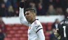 Manchester United's Casemiro reacts during the English Premier League soccer match between Nottingham Forest and Manchester United at City ground in Nottingham, England, Sunday, April 16, 2023. (AP Photo/Rui Vieira)