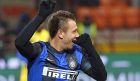 Inter Milan's Antonio Cassano celebrates after scoring against Chievo Verona during their Serie A soccer match at Giuseppe Meazza stadium in Milan February 10, 2013. REUTERS/Stefano Rellandini  (ITALY - Tags: SPORT SOCCER) 
Picture Supplied by Action Images