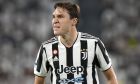 Juventus' Federico Chiesa during a Serie A soccer match between Juventus and Empoli, at the Allianz stadium in Turin, Italy, Saturday, Aug. 28, 2021. (AP Photo/Luca Bruno)