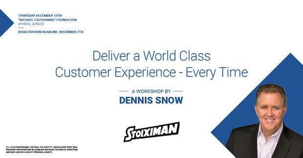 StoiximanPresents: ‘Deliver a World Class Customer Experience – Every Time’