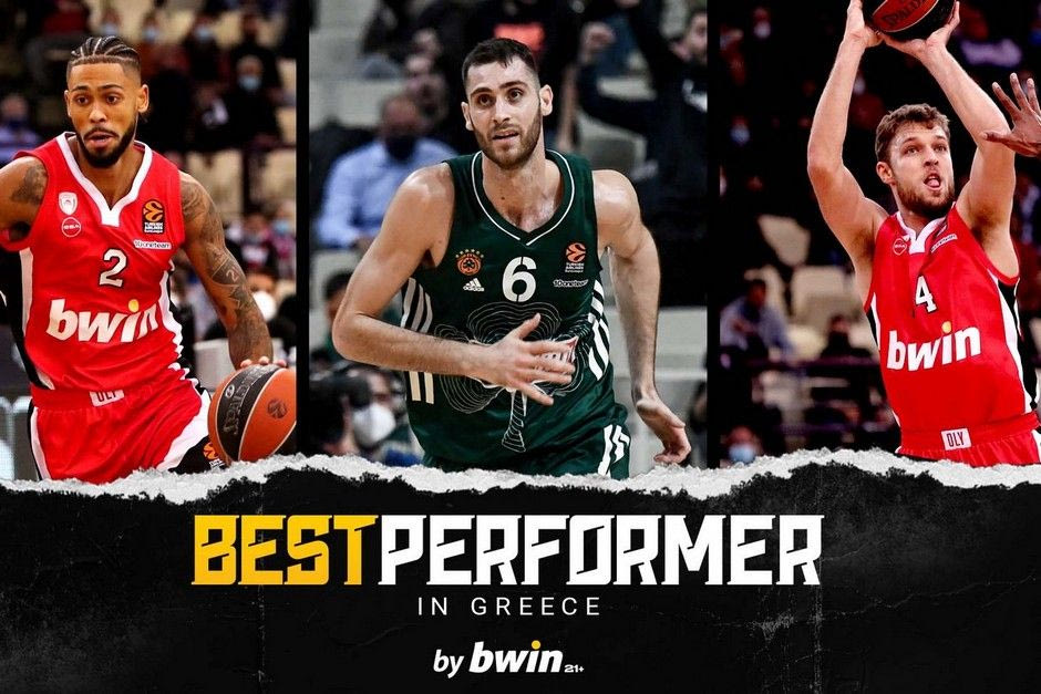 Oι “Best Performer in Greece by bwin” του Νοεμβρίου στη EuroLeague