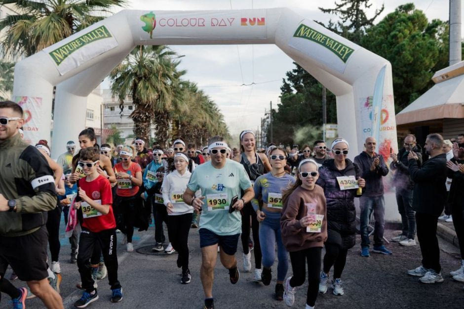 Colourday Run: Ένας χρωματιστός αγώνας δρόμου χωρίς χρονόμετρα και ρεκόρ